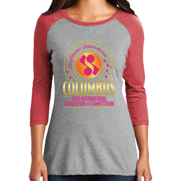 Roster - TriBlend Women's 3/4 Raglan Tee Thumbnail
