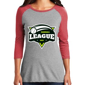 TriBlend Women's 3/4 Raglan Tee Thumbnail