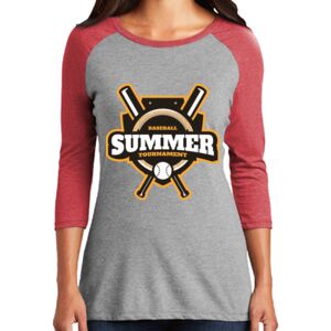 TriBlend Women's 3/4 Raglan Tee Thumbnail