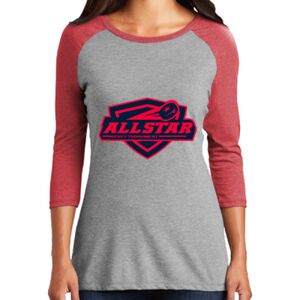 TriBlend Women's 3/4 Raglan Tee Thumbnail