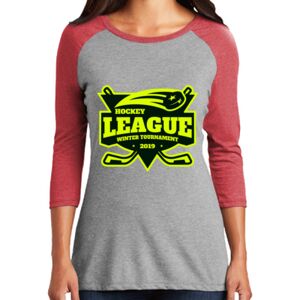 TriBlend Women's 3/4 Raglan Tee Thumbnail