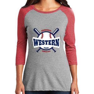 TriBlend Women's 3/4 Raglan Tee Thumbnail