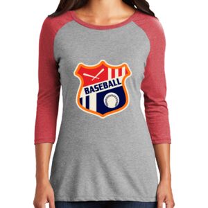 TriBlend Women's 3/4 Raglan Tee Thumbnail