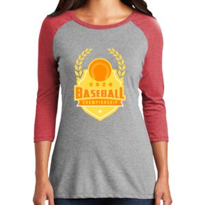 TriBlend Women's 3/4 Raglan Tee Thumbnail