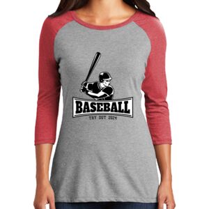 TriBlend Women's 3/4 Raglan Tee Thumbnail
