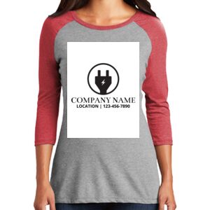 TriBlend Women's 3/4 Raglan Tee Thumbnail