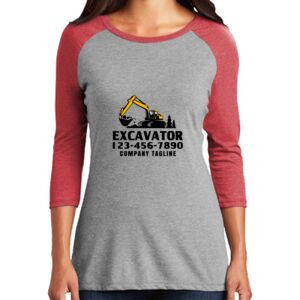 TriBlend Women's 3/4 Raglan Tee Thumbnail