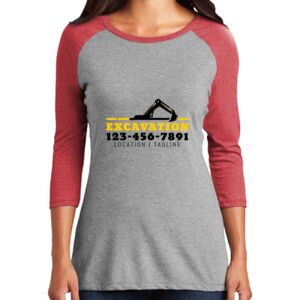 TriBlend Women's 3/4 Raglan Tee Thumbnail
