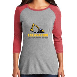 TriBlend Women's 3/4 Raglan Tee Thumbnail