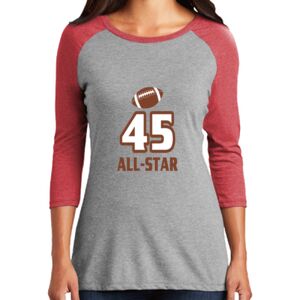 TriBlend Women's 3/4 Raglan Tee Thumbnail