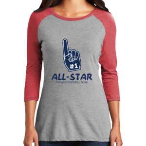 TriBlend Women's 3/4 Raglan Tee Thumbnail