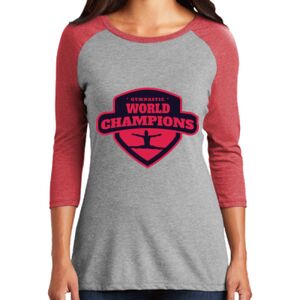 TriBlend Women's 3/4 Raglan Tee Thumbnail