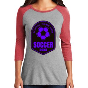 TriBlend Women's 3/4 Raglan Tee Thumbnail