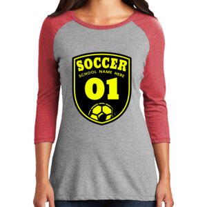 TriBlend Women's 3/4 Raglan Tee Thumbnail