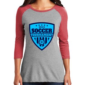 TriBlend Women's 3/4 Raglan Tee Thumbnail