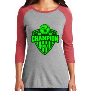 TriBlend Women's 3/4 Raglan Tee Thumbnail