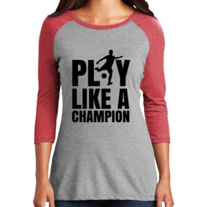 TriBlend Women's 3/4 Raglan Tee Thumbnail