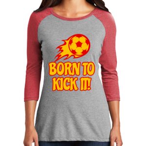 TriBlend Women's 3/4 Raglan Tee Thumbnail