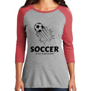 TriBlend Women's 3/4 Raglan Tee Thumbnail