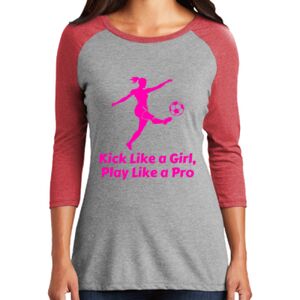 TriBlend Women's 3/4 Raglan Tee Thumbnail