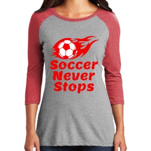 TriBlend Women's 3/4 Raglan Tee Thumbnail