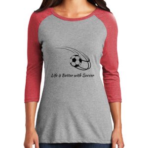 TriBlend Women's 3/4 Raglan Tee Thumbnail