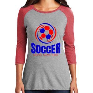 TriBlend Women's 3/4 Raglan Tee Thumbnail