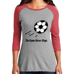 TriBlend Women's 3/4 Raglan Tee Thumbnail
