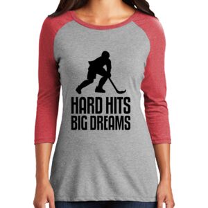 TriBlend Women's 3/4 Raglan Tee Thumbnail