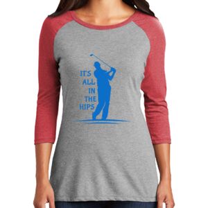 TriBlend Women's 3/4 Raglan Tee Thumbnail