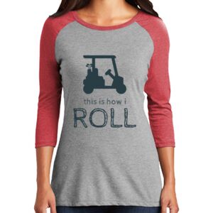 TriBlend Women's 3/4 Raglan Tee Thumbnail