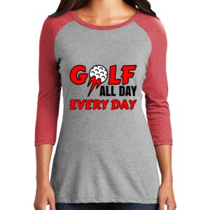 TriBlend Women's 3/4 Raglan Tee Thumbnail