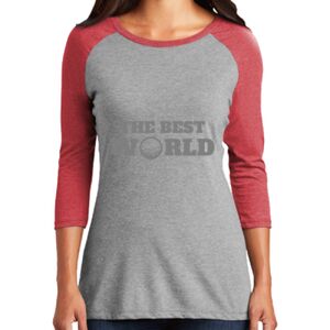TriBlend Women's 3/4 Raglan Tee Thumbnail