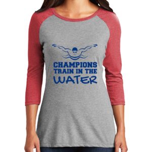 TriBlend Women's 3/4 Raglan Tee Thumbnail
