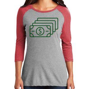 TriBlend Women's 3/4 Raglan Tee Thumbnail