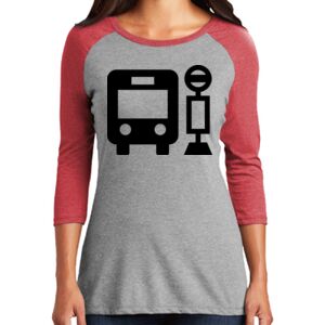 TriBlend Women's 3/4 Raglan Tee Thumbnail