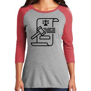 TriBlend Women's 3/4 Raglan Tee Thumbnail