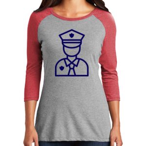 TriBlend Women's 3/4 Raglan Tee Thumbnail