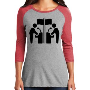 TriBlend Women's 3/4 Raglan Tee Thumbnail