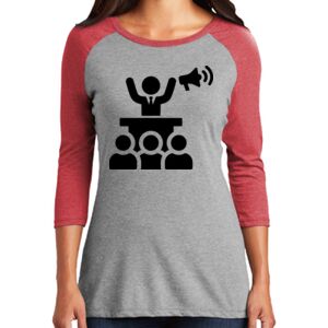 TriBlend Women's 3/4 Raglan Tee Thumbnail