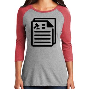TriBlend Women's 3/4 Raglan Tee Thumbnail