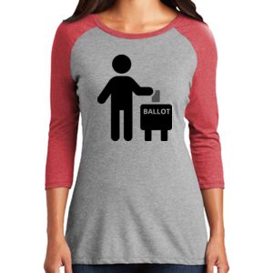 TriBlend Women's 3/4 Raglan Tee Thumbnail