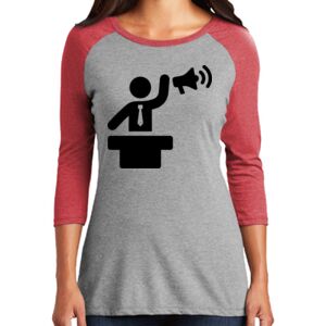 TriBlend Women's 3/4 Raglan Tee Thumbnail