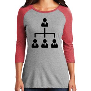 TriBlend Women's 3/4 Raglan Tee Thumbnail