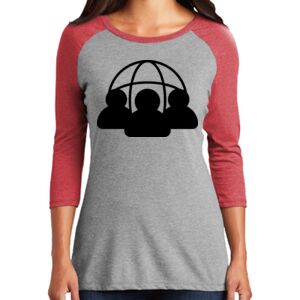 TriBlend Women's 3/4 Raglan Tee Thumbnail