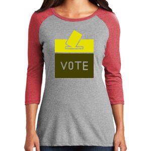 TriBlend Women's 3/4 Raglan Tee Thumbnail