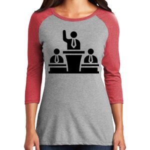 TriBlend Women's 3/4 Raglan Tee Thumbnail