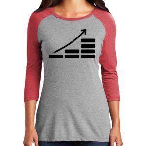 TriBlend Women's 3/4 Raglan Tee Thumbnail