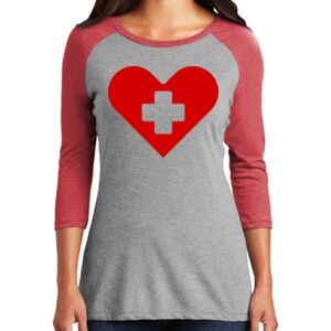 TriBlend Women's 3/4 Raglan Tee Thumbnail