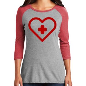 TriBlend Women's 3/4 Raglan Tee Thumbnail